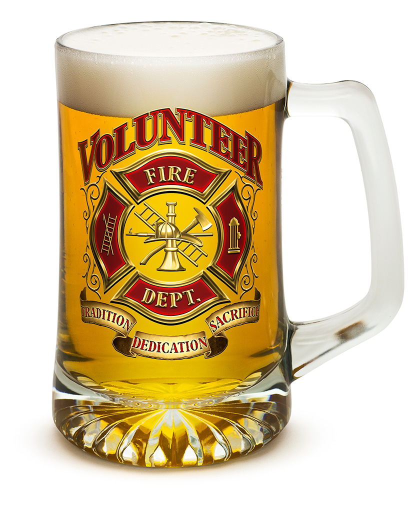 GLASSWARE-Tankard- Volunteer Firefighter 25oz